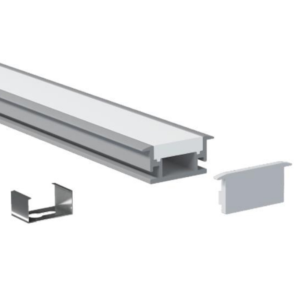 Floor LED Aluminum Channel Diffuser For 12mm Flexible LED Strip Lights